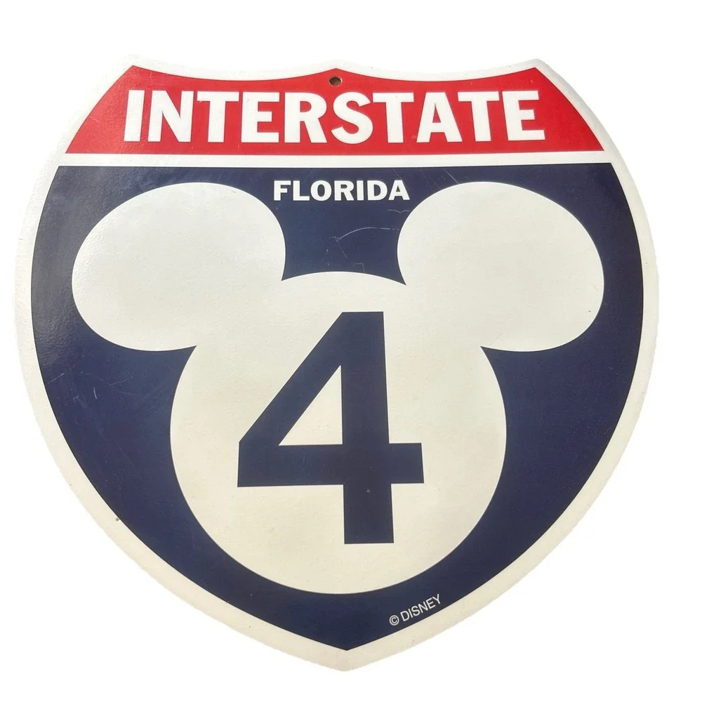 Interstate 4 Florida Disney i4 Wall Decor Art 12